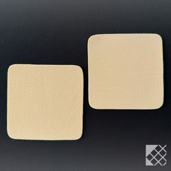 パンダのラバーコースター2枚セット（角型、グリーン2枚）【Rin&Ron】 2枚目の画像