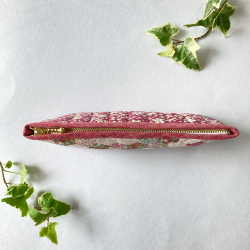 ヘキサゴン　ローズガーデンのキルトトップ　パッチワーク　ハンドメイド ヘキサゴン ローズガーデンのキルトトップ パッチワーク