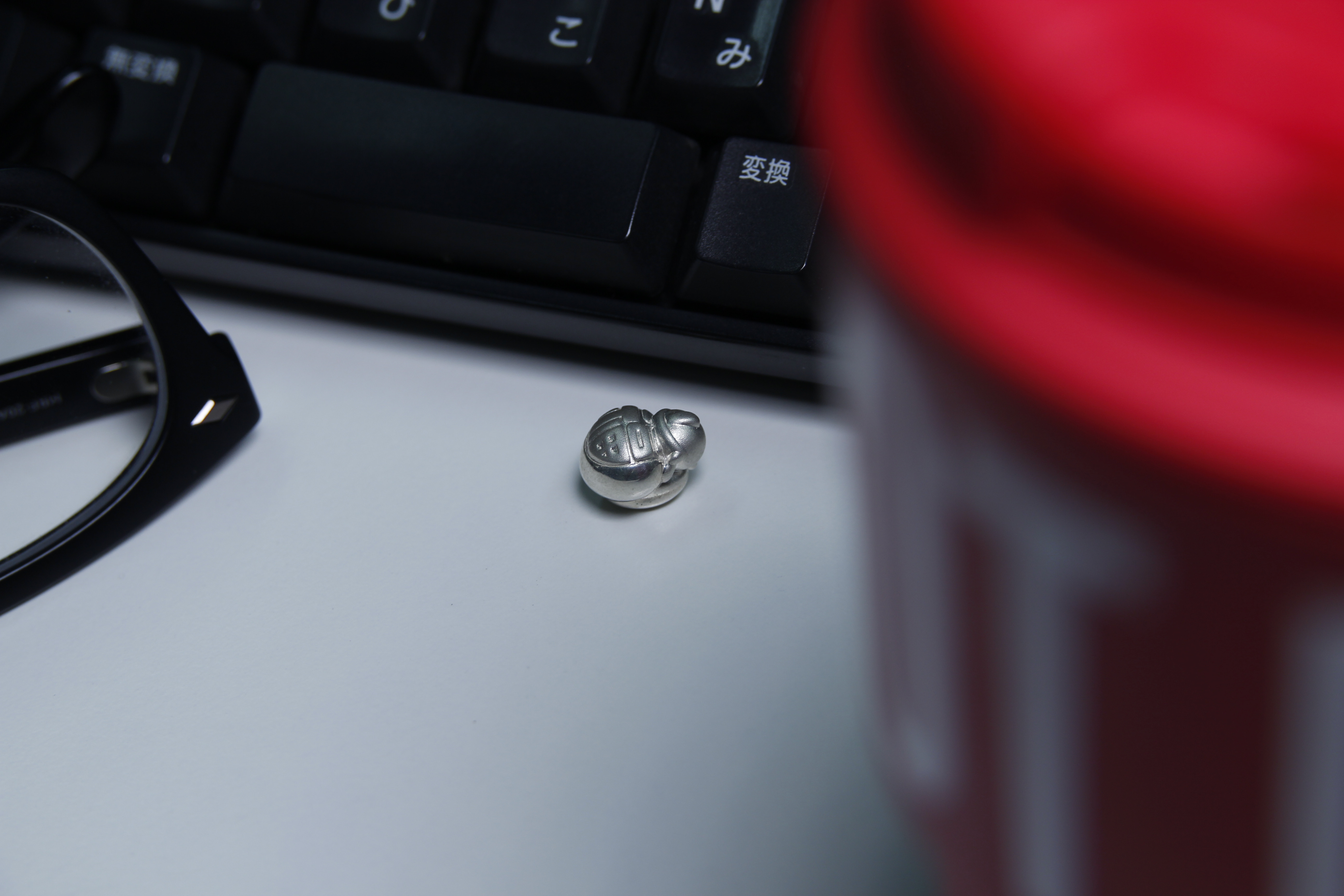 さりげなくデスクに『ちょこんと！ちょっと！ひと休み』お辞儀する！福ちゃん　縁起物