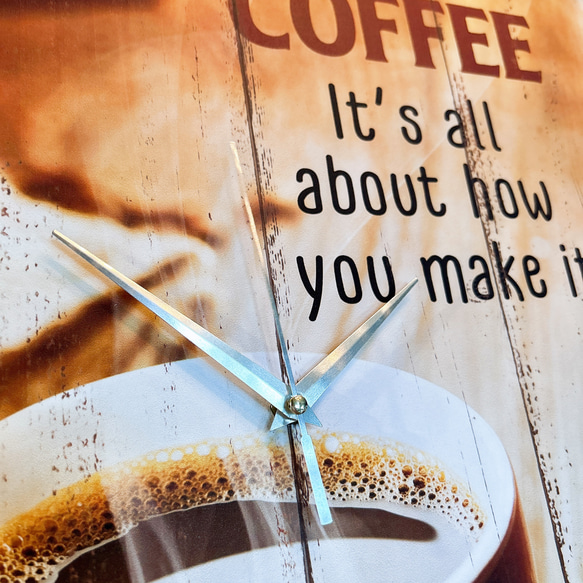 オープンカフェ ウォールデコ/ カフェテラス ファッション時計/ （style.a）COFFEE TIME/ 8枚目の画像