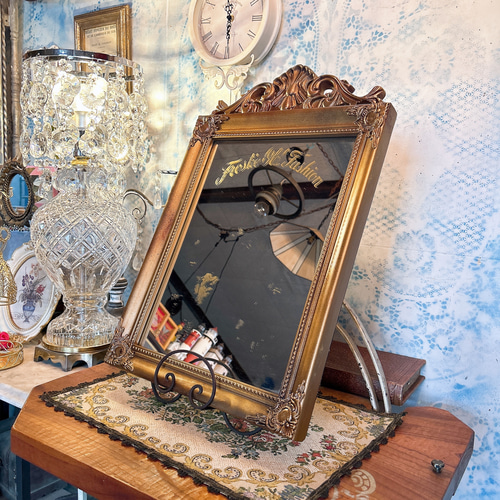 アンティークな部屋/ エレガントなウォールミラー/ 2way式（シャビー