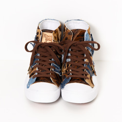 Arkadas / 尺寸 23.5 公分 Shoemaker&#39;s Remake 運動鞋混合牛仔動物圖案 Haraco 運 第12張的照片