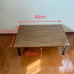 ひのき　折りたたみ　テーブル　中 4枚目の画像