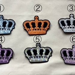 王冠 クラウン刺繍アイロンワッペン ワッペン・アップリケ ちづる 通販