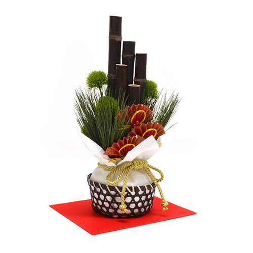 お正月や：迎春 お正月飾り【五本竹飾り】 その他インテリア雑貨