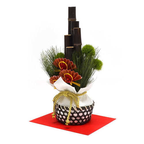 お正月や：迎春 お正月飾り【五本竹飾り】 その他インテリア雑貨