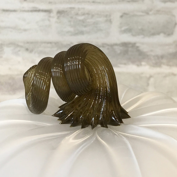 かぼちゃランプ・白＆オリーブ《ハロウィンじゃなくてもかわいい♪》 6枚目の画像