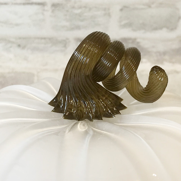 かぼちゃランプ・白＆オリーブ《ハロウィンじゃなくてもかわいい♪》 5枚目の画像