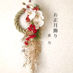 creema限定 胡蝶蘭のお正月飾り 煌めき しめ縄・しめ飾り 重乃 通販