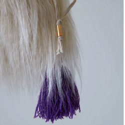 tibetan lamb fur drawstring bag 12枚目の画像