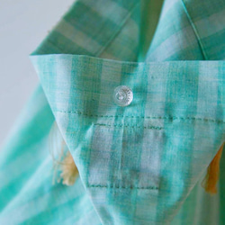 cotton stripe bag (green) 8枚目の画像