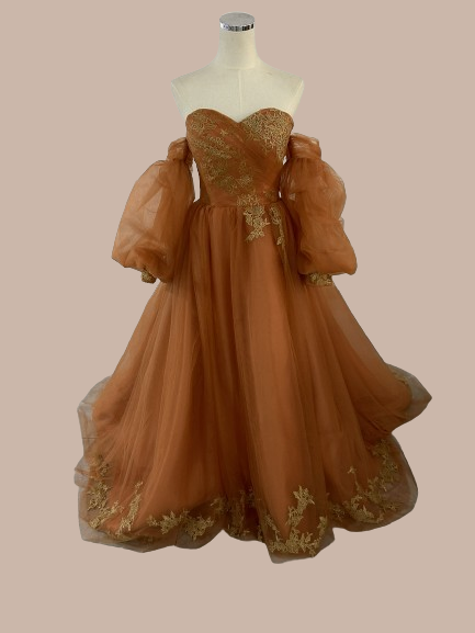 豪華！ イエロー 取り外し袖 枝花刺繍 裾に繊細レースをあしらった 華やか 抜群のおしゃれ見え