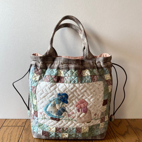スーちゃんのパッチワークキルトバッグ トートバッグ lilla