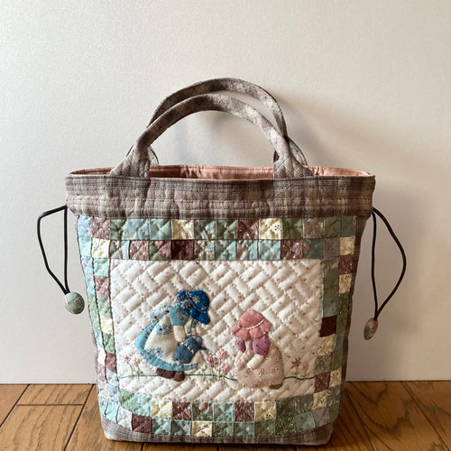 ④ハンドメイド トートバッグ スーちゃん パッチワーク｜Yahoo