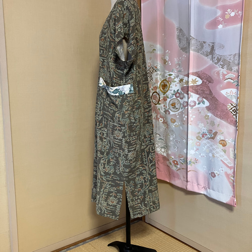 着物リメイクワンピース3261