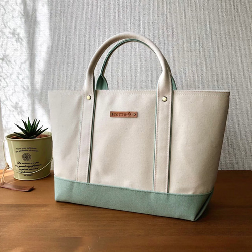 8号帆布トートバッグ オーダーsample【横長-1】 トートバッグ ちゃこっ