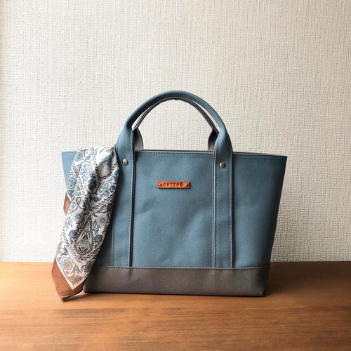 8号帆布トートバッグ オーダーsample【横長-1】 トートバッグ 8号帆布トートバッグ オーダーsample【横長-1】 トートバッグ
