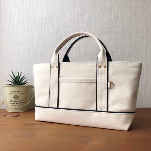 8号帆布トートバッグ オーダーsample【横長-1】 トートバッグ ちゃこっ