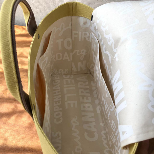 8号帆布トートバッグ オーダーsample【横長-2】 トートバッグ ちゃこっ