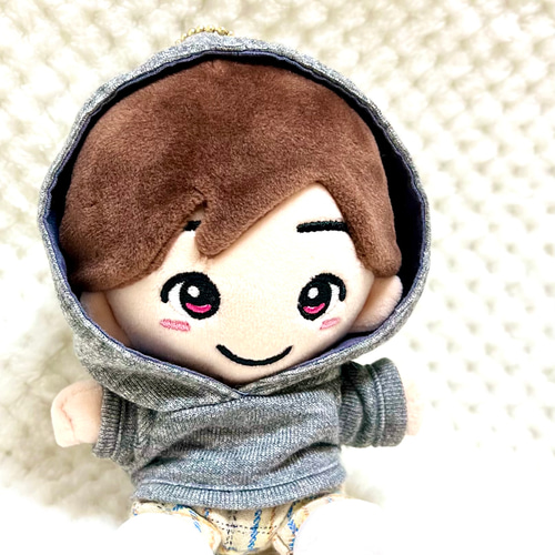 ∞ちびぬい］フーディー／type①(フード被れる○) 無柄(各種