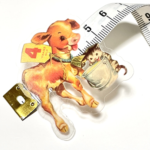 ヴィンテージグリーティングカードアニマルシールアソート20枚入（クマ