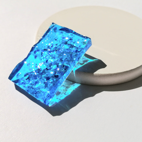 蓄光‪☆暗闇で光る海のコロンとかけら‪(ブルー)☆ / レジン / 海‬‬