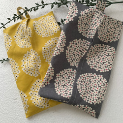 エコティッシュカバー☆マスクストッカー♪北欧風大きなサークルフラワー♪10カラー 13枚目の画像