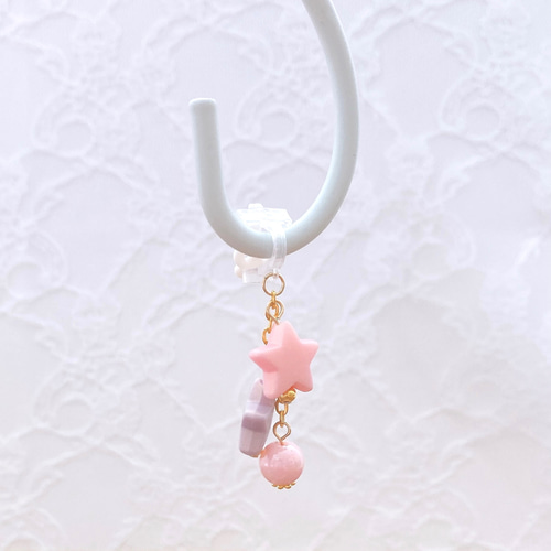 くすみカラーお星さま☆*°キッズイヤリング(キッズ・イヤリング