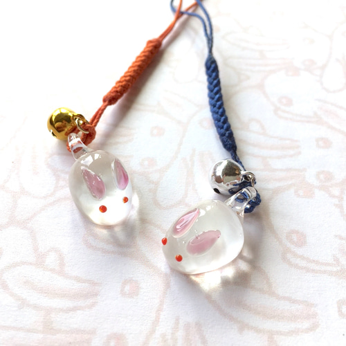 2023年の干支 フロッキーのうさぎさんの根付 鈴付き（もふもふ