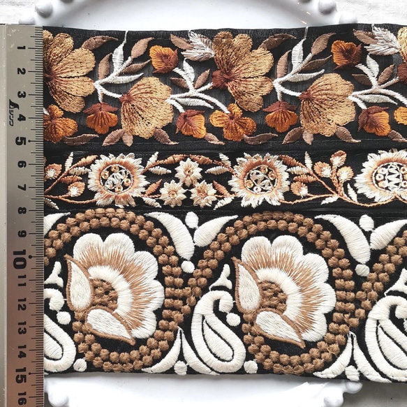 AS116 インド刺繍リボン　アソート 6枚目の画像