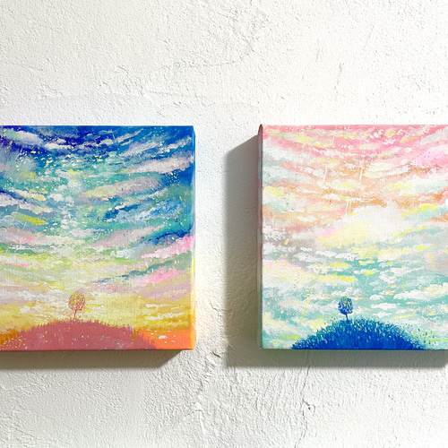 天国に繋がる空5】天国にいる大切な家族との繋がり #原画 #絵画 絵画