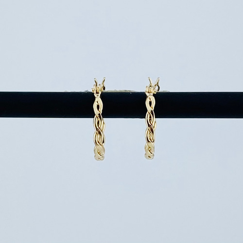 楽天市場】K18 フープピアス 5mm×10mm 5×10 月甲 クロッシング