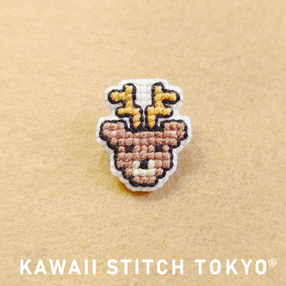 リゼッタ ブローチ 鹿ブローチ 水牛ブローチ ブローチ つのmini | 鹿角