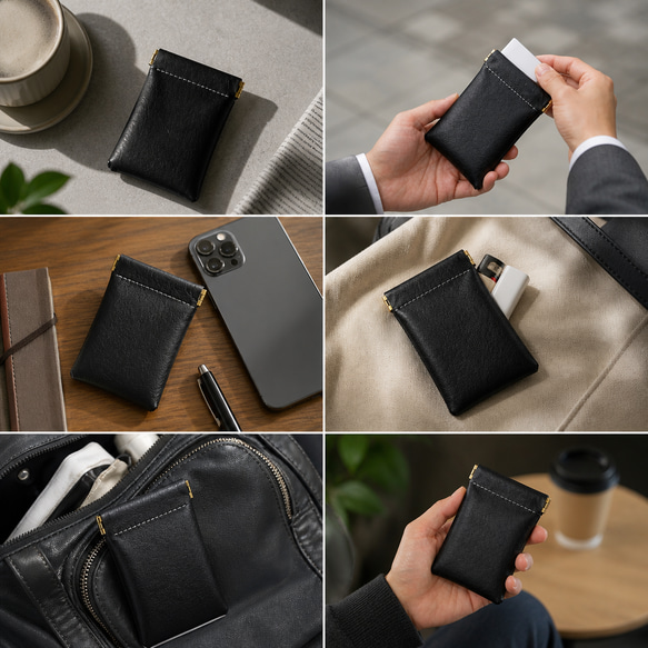 GLAD HAND & CO. シガレットケース 小物入れ ポーチ ピルケース 本革レザー シガレット タバコケースロングサイズとライターが入る小物