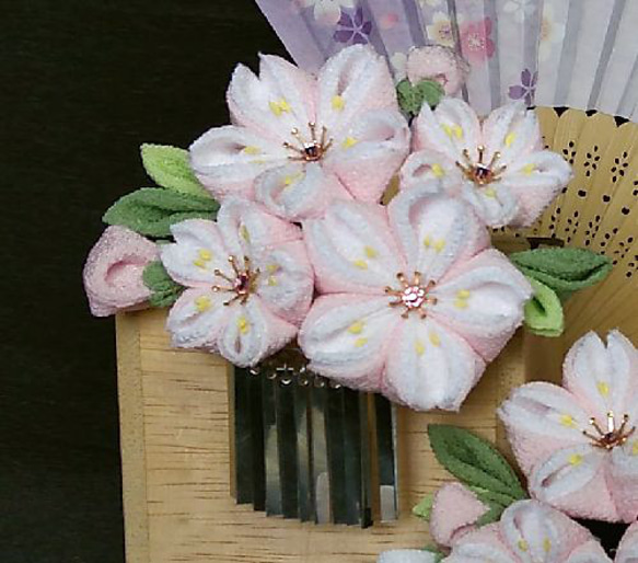 成人式・卒業式に　雅な桜2点セット 3枚目の画像