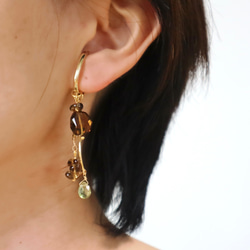 4wey Brown Natural Stone Ear Cuff Taurus Emerald Earth 顏色 黃色 綠色 第14張的照片