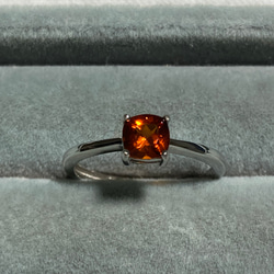 11月誕生石　マディラシトリン　黄水晶　ロジウムコーティングシルバー925 フリーサイズリング　調整可能　指輪　宝石質 7枚目の画像