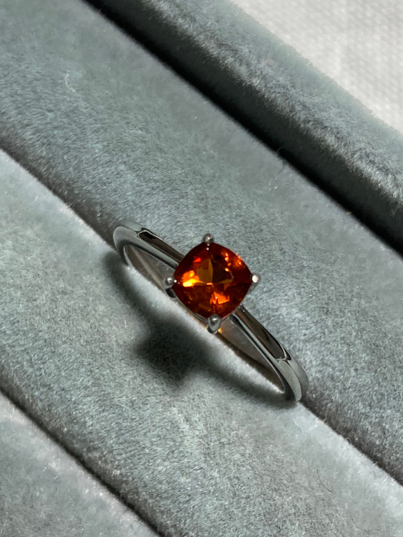 11月誕生石　マディラシトリン　黄水晶　ロジウムコーティングシルバー925 フリーサイズリング　調整可能　指輪　宝石質 8枚目の画像
