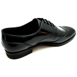 コードバンウイングチップ 紳士靴 受注生産 携帯用靴ベラ付属 2枚目の画像
