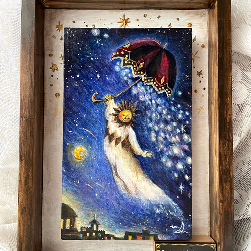 絵画　手作り額縁つき 絵画手作り額縁つき