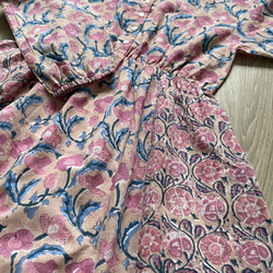 Frill Sleeve Dress / Length 128cm • • • Pink/Blue 7枚目の画像