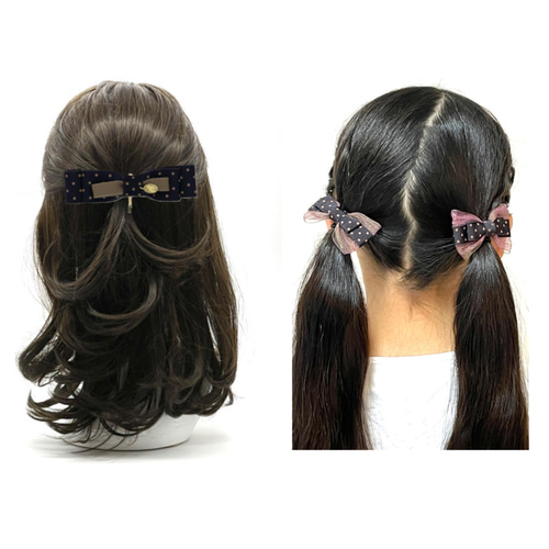 【T-721】キッズヘアリボン　キッズゴム　キッズヘアアクセサリー　ハンドメイド ヘアリボン キッズゴム ハンドメイド クマ柄 ヘアアクセサリー