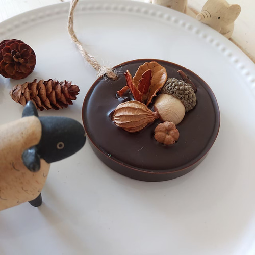 森の木の実チョコケーキのサシェ キャンドル・キャンドルホルダー