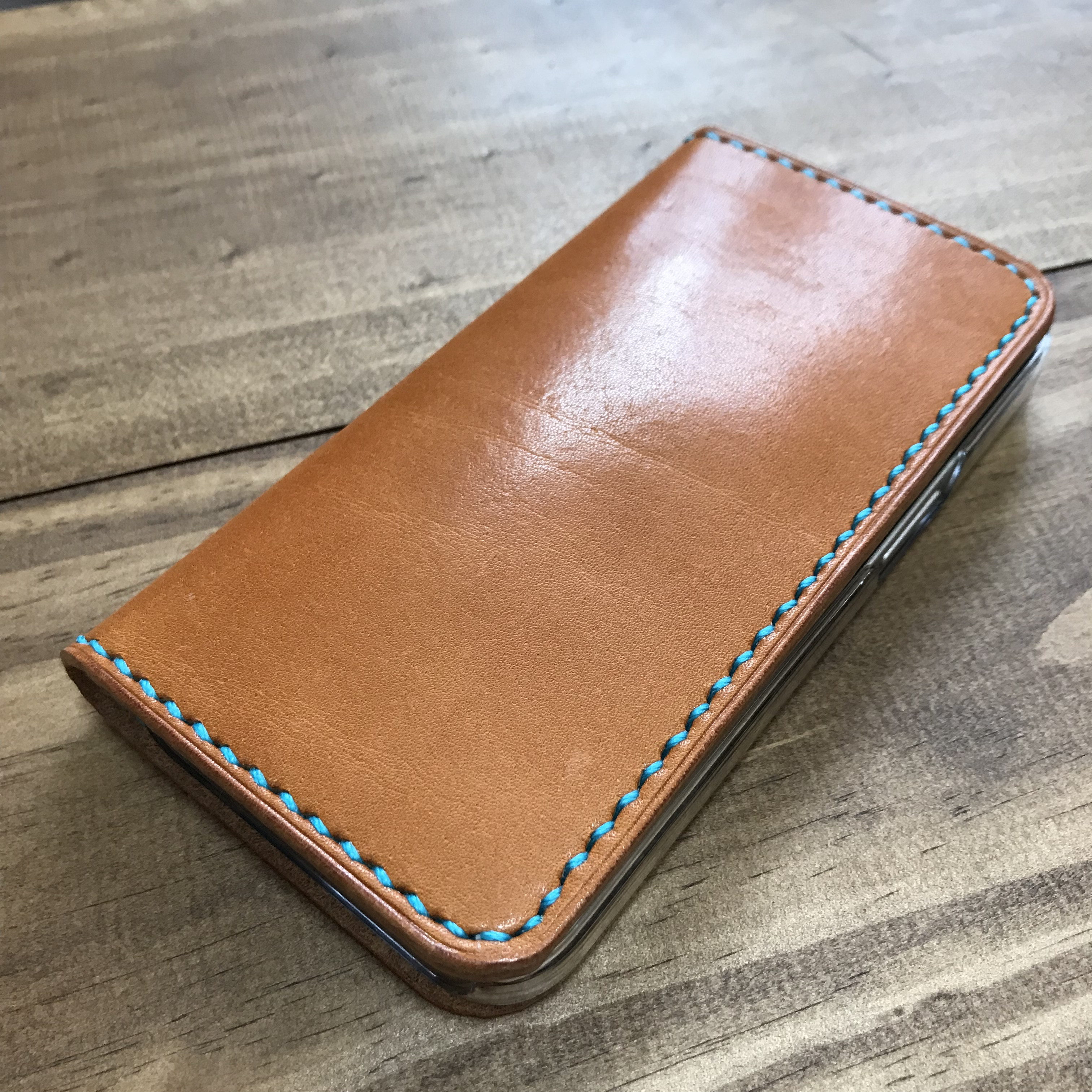 ゴダン ハンドメイド iPhone11対応 手帳型ケース スライド式ヌメ