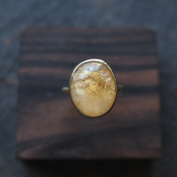 citrine brass ring 1枚目の画像