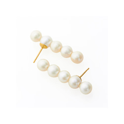 Cinq Line Pearl pierce (white) 1枚目の画像