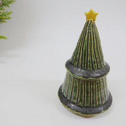 クリスマスツリー　もみの木　陶器　ｃ 2枚目の画像