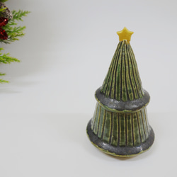 クリスマスツリー　もみの木　陶器　ｃ 1枚目の画像