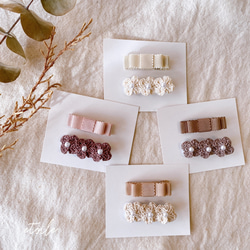 さくらんぼのヘアクリップ ベビーヘアクリップ 赤ちゃんヘア