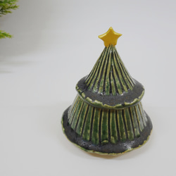 クリスマスツリー　もみの木　陶器　g 3枚目の画像